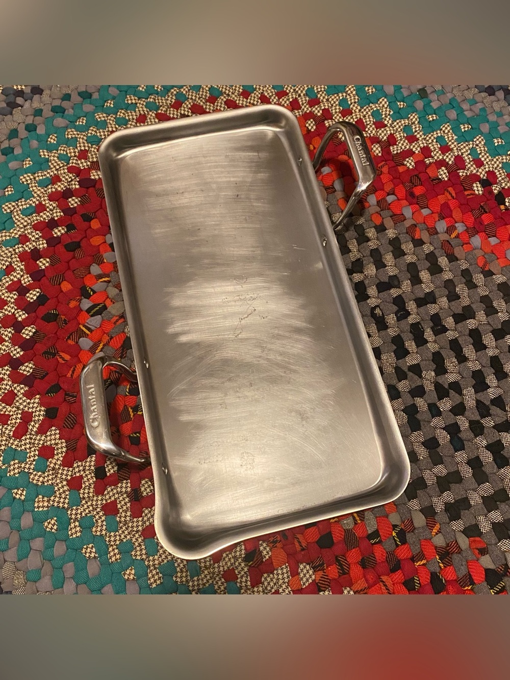 Chantal Stainless Steel 21 Supreme Tri-Ply Griddle, 19.09" x 9.52" SLT60-48